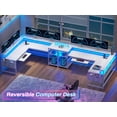 L Shaped Gaming Desk Reversible Home Office Desk or Corner Desk Gaming
