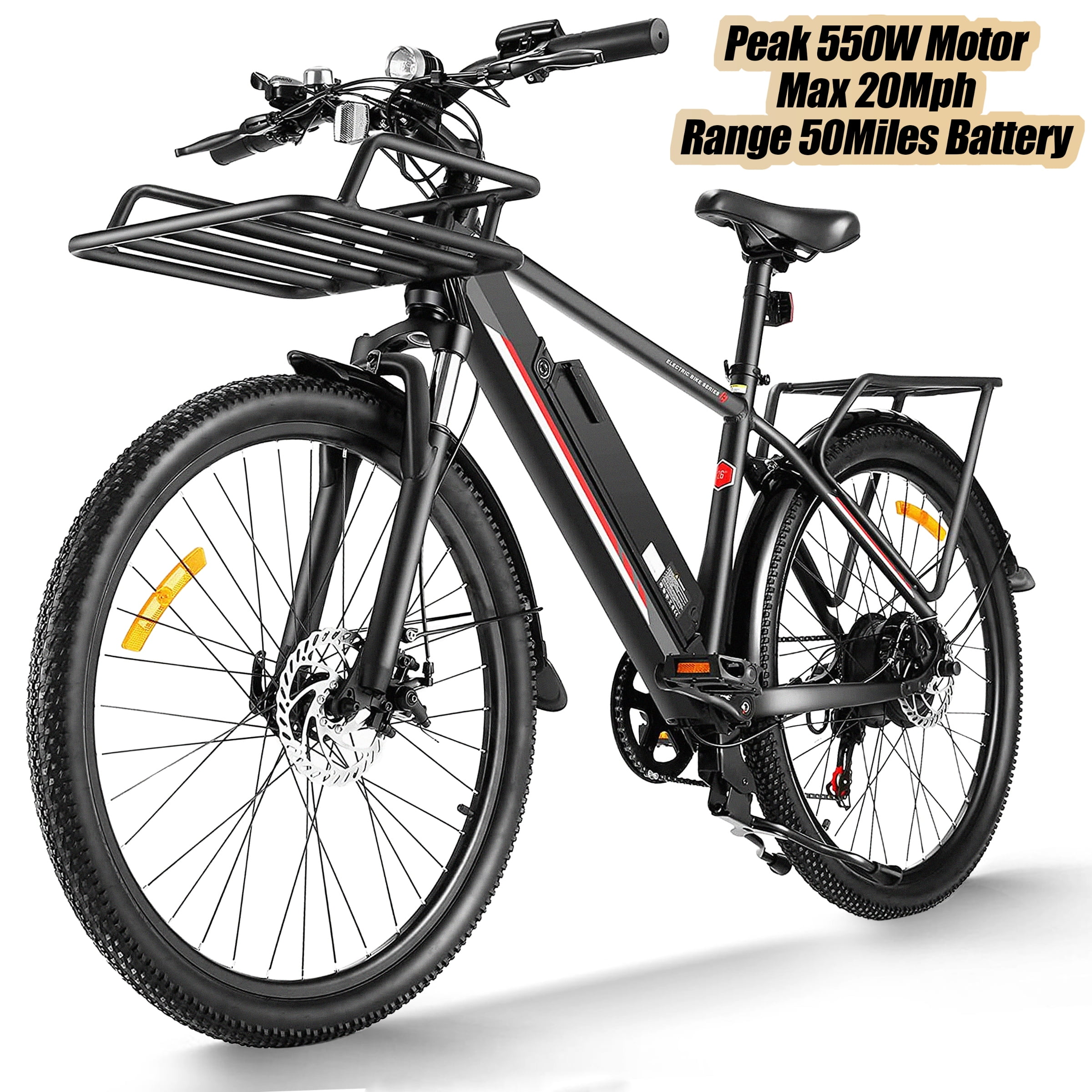 Electric Mountain Bike for Adult US Stock Korie 26 Electric Bike with Removable 36V 8Ah Lithium-Ion Battery 