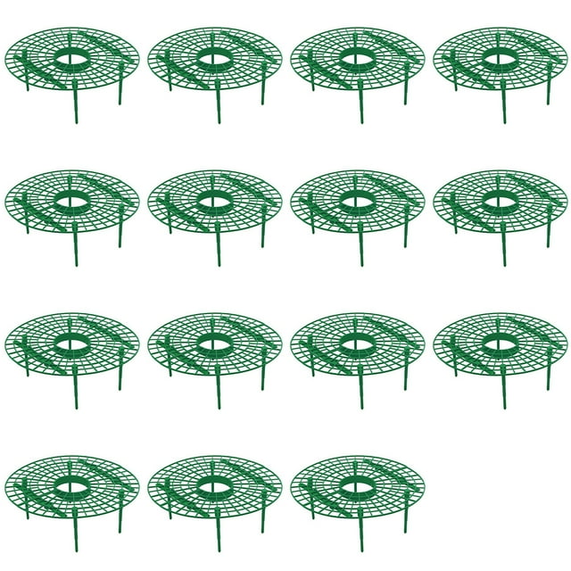 Wweixi Strawberry Plant Stand Vine Tools Climbing Rack Growing Frame Holder Protecting Ground Avoid Rot for Greenhouse Flower Supply Green 15pcs