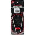thumbnail image 1 of Red Lace Stainless Steel Circular Knitting Needles 47"-Size 2.5/3mm, 1 of 1