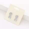 thumbnail image 3 of Pink Ribbon Earrings, 3 of 3