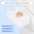 thumbnail image 4 of TUSHY Classic 3.0 Bidet Toilet Seat Attachment, Self-Cleaning, One Size, Easy Installation, White/Bamboo, 4 of 13
