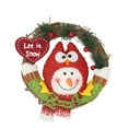 thumbnail image 2 of Adornos navideños, regalos navideños, adornos navideños de ratán para colgar en la puerta, corona de muñeco de nieve de anciano, decoración de escenas para colgar en la pared, regalos navideños, decor, 2 of 6