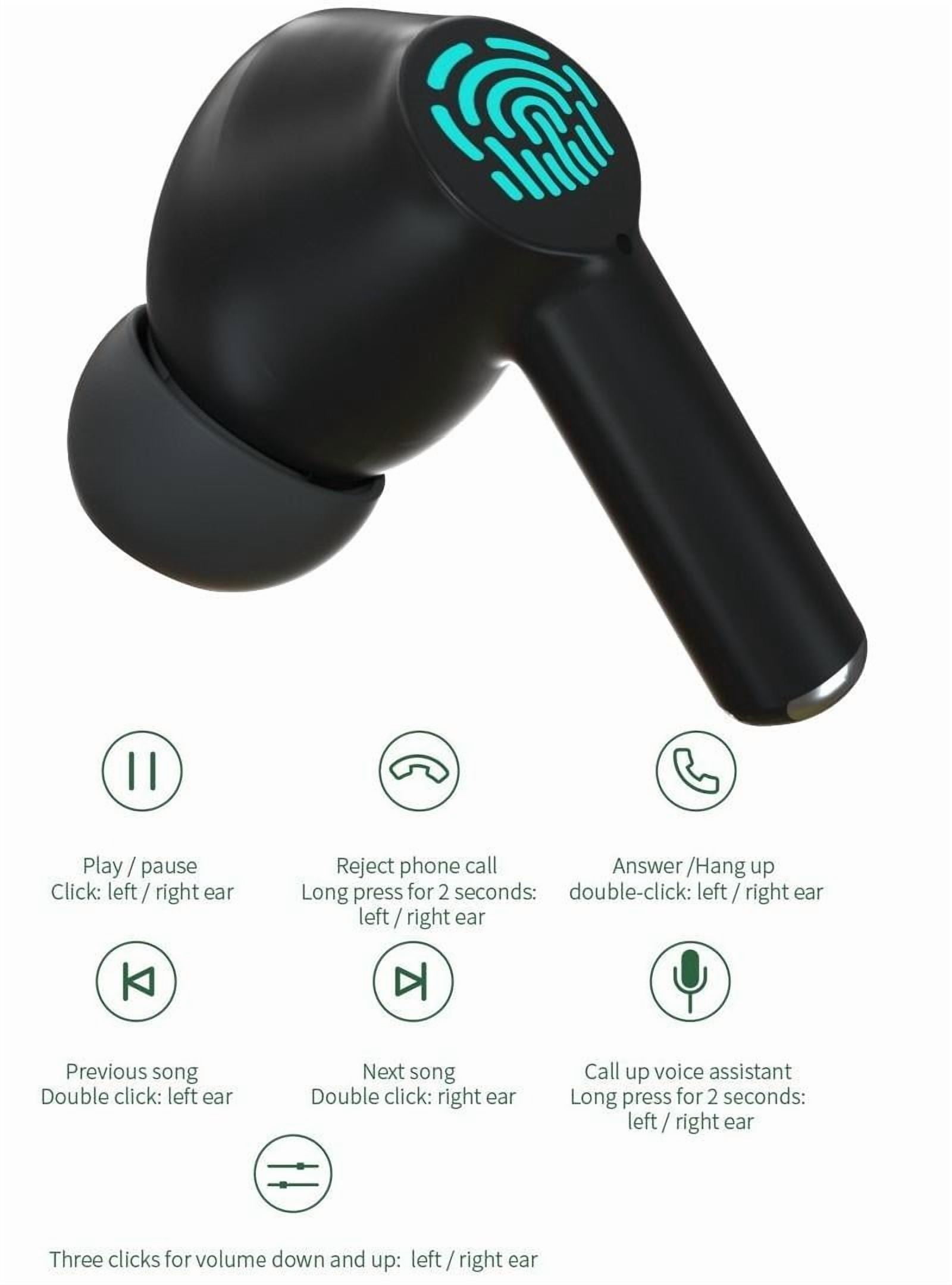 TWS Wireless Bluetooth Earphones ANC Earbuds for Google Pixel 9/Pro/Pro XL/9a Phones - Headphones True Stereo Headset Hands-free Mic Active Noise Canceling