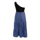 thumbnail image 4 of Vestido largo de playa con estampado de patchwork de verano para mujer, sin mangas, con un hombro al descubierto Pompotops  ghjkhdj2868, 4 of 5