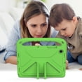 thumbnail image 6 of Allytech Kids Case for Samsung Galaxy Tab A8 10.5" SM-X200 X205, Soft EVA Rubber Lightweight Shockproof Kids Friendly Handle Kickstand Case Cover for Samsung Galaxy Tab A8 10.5 X200, Green, 6 of 6