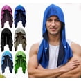 thumbnail image 2 of Toalla deportiva refrescante con capucha para correr y hacer ejercicio al aire libre: capa transpirable con protección UV - Azul, 2 of 4
