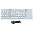 thumbnail image 1 of Bluetooth Keyboard Folding Wireless Keypad Touchpad for IOS/Android/Windows Tablet Mobile Phone Keyboard, 1 of 5