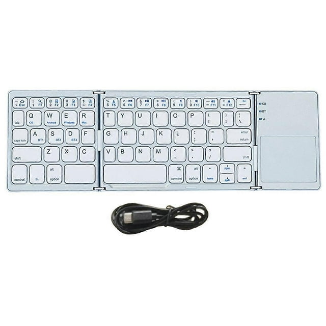 Bluetooth Keyboard Folding Wireless Keypad Touchpad for IOS/Android/Windows Tablet Mobile Phone Keyboard
