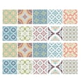 thumbnail image 1 of 20 piezas de azulejos de mosaico para pared, adhesivos para la línea de la cintura, adhesivos para pared para el hogar y la cocina 3 10x10cm, 1 of 9