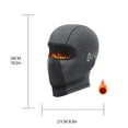 thumbnail image 3 of QATAINLAV Men's Motorcycle Balaclava with Glasses Holes Windproof Warm Face Mask for Skiing Snowboarding Motorcycle Riding Black, 3 of 6