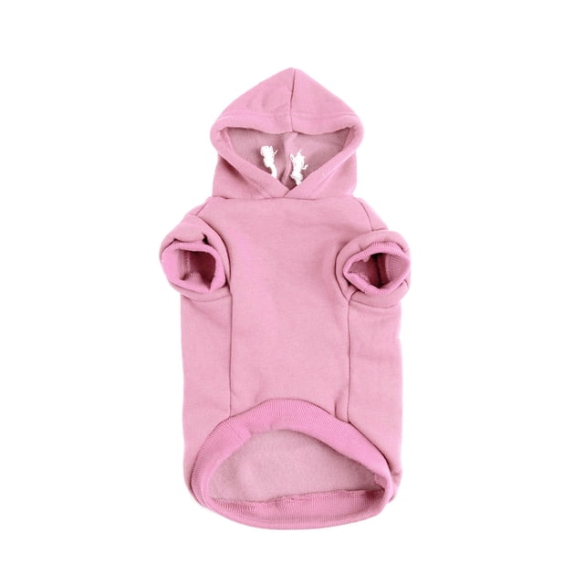 Sudadera para perro con capucha, ropa para mascotas de primavera/otoño/invierno, abrigo cálido rosa XXL