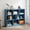 Blue, variant on Demi Bonn 3-Tier Open Bookcase, 8-Cube Floor Standing Storage Shelves, Thickened Board, Anti-Tipping, Home Organizer, Blue