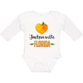 thumbnail image 3 of Inktastic Jacksonville Florida Orange in Heart Boys or Girls Long Sleeve Baby Bodysuit, 3 of 5