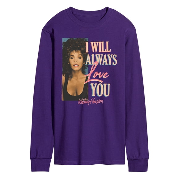 Whitney Houston - Always Love You - Men's Long Sleeve Graphic T-Shirt