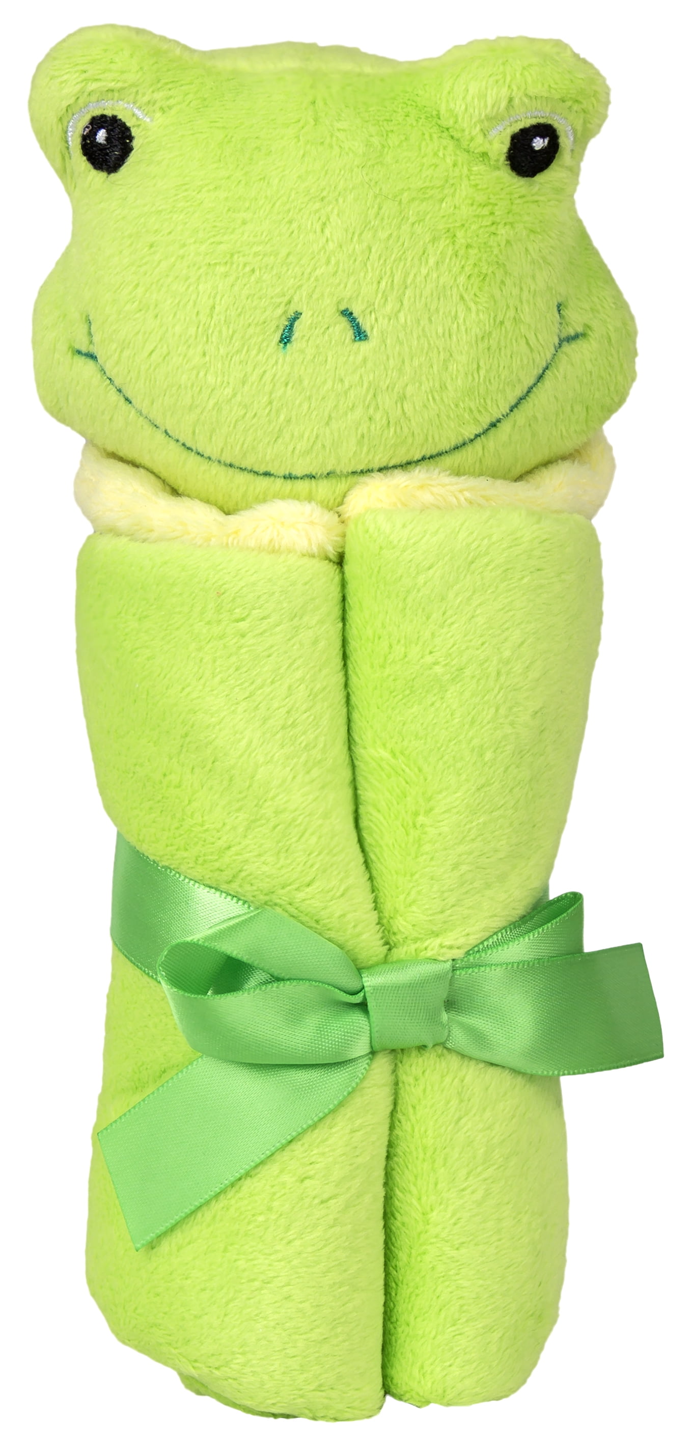 Green Frog Velboa Security Blanket for Baby