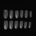 thumbnail image 4 of 504pcs Extra Long False Nail Tips Frosted Oval Thin Full Cover Transparent Artificial Nails Tips, 4 of 4