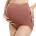 thumbnail image 2 of Bovxnpu Plus Size Maternity Panties for Pregnancy, Women's Maternity High Waist Underwear Pregnancy Seamless Soft Panties Over Bump Fall Winter, 2 of 5