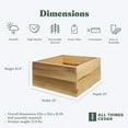 thumbnail image 3 of All Things Cedar RG24-2 2-ft Square 2-Tier Raised Outdoor Garden Box - 22L x 22W x 10.5H, 3 of 5
