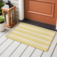 thumbnail image 6 of Yellow Striped Bathroom Rug Washable 2x3 Entryway Rug Non Slip Beige Retro Minimalism Abstract Stripes Front Door Mat Low Pile Indoor Doormat Throw Floor Carpet for Kitchen Bedroom Entrance, 6 of 9
