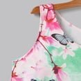 thumbnail image 4 of LEEy-world Cadeaux pour Bébé Fille Robe d'Été à Manches Volantes Imprimé Fleurs Volants Robe de Plage Robe de Princesse, Vert, 4 of 5