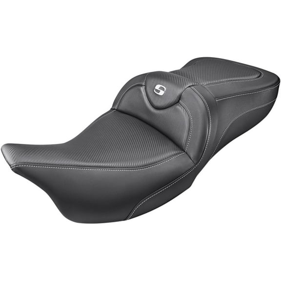 Saddlemen Roadsofa Carbon-Look/Black Harley Seat (808-07B-185)