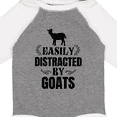 thumbnail image 4 of Inktastic Easily Distracted by Goats Boys or Girls Long Sleeve Baby Bodysuit, 4 of 5
