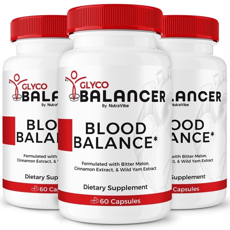 (3 Pack) Glyco Balancer – Original Formula with a Clean Blend to Support Healthy Circulation, Natural Energy & Balanced Levels | Just 2 Easy-to-Swallow Pills Daily (180 Capsules)