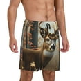 thumbnail image 2 of Fotbe American Wildlife Deer Forest Pantalones Cortos de Pijama para Hombre, Ropa de Dormir, Pantalones de Pijama Cortos para Hombre-3X-Large, 2 of 6