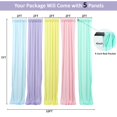 thumbnail image 4 of Cortinas de fondo JCJ Unicorn Pastel Rainbow de 10 x 7 pies, 5 paneles, 4 of 7