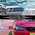 thumbnail image 2 of Unique Bargains 2 Set Red Universal Car Hood Pin Kit Hood Pin Lock Latch Catch Set Aluminum Alloy, 2 of 9