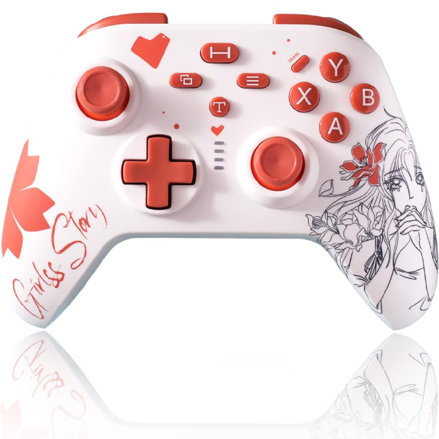 Rojo: controlador inalámbrico, controlador de juegos inalámbrico compatible con Xbox One, Xbox One S, Xbox One X, Xbox Series X y PC con Windows