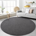 thumbnail image 3 of Ultra Soft Round Area Rugs for Living Room Bedroom, 5x5 Feet Dark Grey Thickened Memory Foam Modern Indoor Circle Carpets, Non-Slip Comfy Circular Rug for Boys Girls Nursery Room Home Decor, 3 of 15