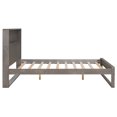 thumbnail image 3 of Dawn Whisper Full Size Platform Bed with Storage Headboard, Sockets and USB Ports, Antique Gray, 3 of 14