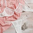 thumbnail image 5 of Gibobby Lenceria mujer sexy Conjunto de ropa interior de puntos de tentación de perspectiva de malla sexy para mujer(Blanco XL), 5 of 5