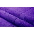 thumbnail image 3 of Embroidered Terry Cotton Hand Towel for Bathroom and Kitchen - Personalized Gift - Purple Color Towel - Silver Script Initial S, 3 of 4