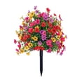 thumbnail image 2 of Artificial Fake Flowers For Outdoor Outside Decor Bundles Faux Plants Silk Realistic Flower Look Real Plastic Decorations For Porch, 2 of 6