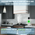 thumbnail image 7 of Akicon Range Hood 30 Inch, 600 CFM Ducted Vent Hood, Stainless Steel Box Kitchen Hood with 2 LED Lights, Removable Baffle Filters, Stove Hood Vent for Kitchen, 3 Speeds, Wall Mounted (AK-HS30HB-SWC), 7 of 7