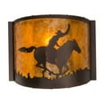 thumbnail image 5 of Meyda Tiffany 163132 Cowboy 10" Tall Wall Sconce - MultiColor, 5 of 6