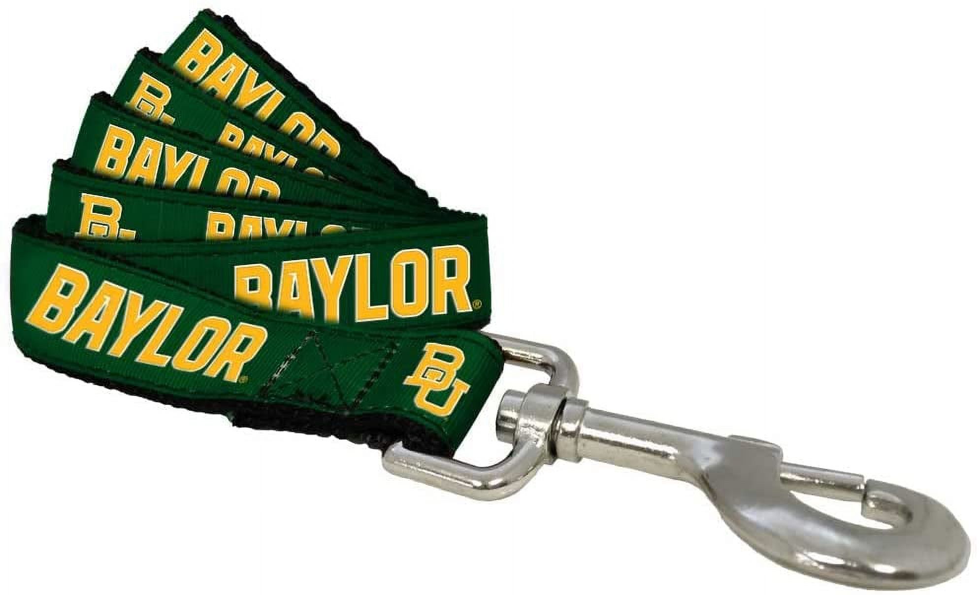 Brand New Baylor Small Pet Dog Collar(1 Inch Wide, 8-14 Inch Long), and Small Leash(5/8 Inch Wide, 6 Feet Long) Bundle, Official Bears Logo/Colors - image 3 of 3