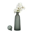 thumbnail image 2 of Glass Vase with Vertical Ribbed Detailing and Round Stopper Accent Aligned to Coastal Trend for Modern Decorative Display in Contemporary Interior Settings, 2 of 11