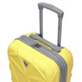 thumbnail image 3 of Amka 20” Women's 2-Piece Hardside Luggage Set, Yellow, 3 of 9