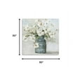 thumbnail image 5 of 30" x 30" Watercolor Soft Pastel Dogwood Bouquet Canvas Wall Art, 5 of 5