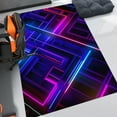 thumbnail image 2 of Dreammotif Mixed Neon Modern Area Rug for Living Room - 5.3 x 7.6 ft Machine Washable, Thin, Non Slip Backing Carpet, 2 of 8