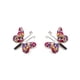 thumbnail image 4 of Juego de aretes y cadena ZVEZDA Con Dije Con Forma de Mariposa Plata Mexicana Ley .925 Rosa ZJU-FIG-MARIP-B, 4 of 5