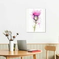 thumbnail image 2 of Nawypu  Scottish Thistle Flower Head Watercolour Scotland Canvas Art Print, 2 of 4