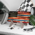thumbnail image 3 of License Plate, Distressed American Flag Decorative Front,Personalized Stainless Steel License Plate Cover For Men Women,12.2" X 6.2", 3 of 6