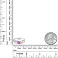 thumbnail image 3 of Gem Stone King 1.21 Cttw Round Pink Created Sapphire and White Topaz 3 Stone Ring for Women | 925 Sterling Silver and 10K Yellow Gold | Three Stone Wedding Engagement Anniversary Ring | Size 7, 3 of 3