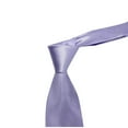 thumbnail image 2 of LYEAA Neck Tie Mens Satin Solid Self Tie Neckties Business Formal Men Ties Party Wedding Prom Club Suit Neckwear Purple, 2 of 3
