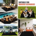 thumbnail image 3 of Black Outdoor Rug 5x8 Ft, Non Slip Washable Area Rug, Solid Color Farmhouse Black Patio Rugs Carpet Runner, Large Floor Mat for Indoor/Outdoor Deck Porch Camping, 3 of 8